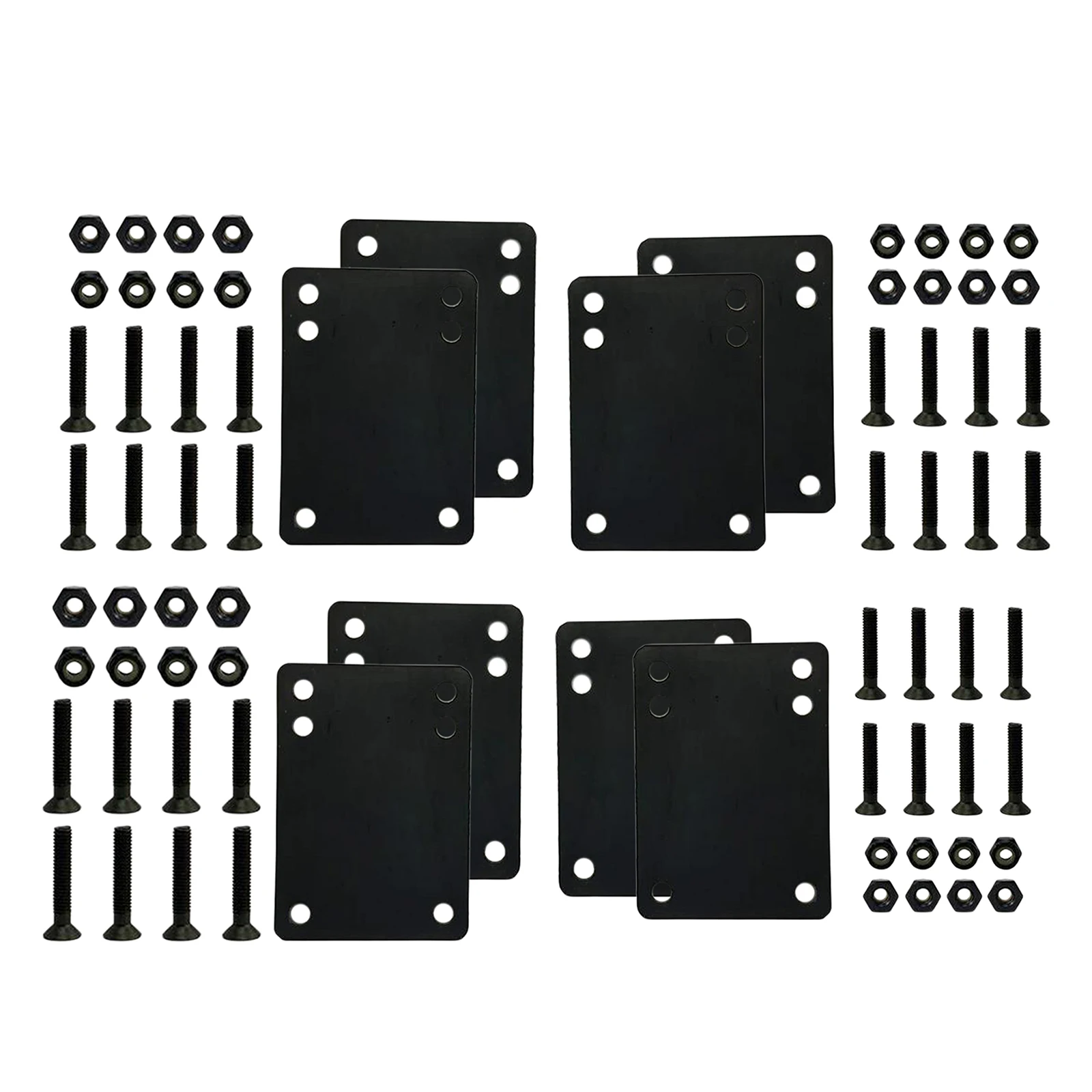 

8x Skateboard Truck Screws High Strength Bolts Cruiser Riser Shock Pads