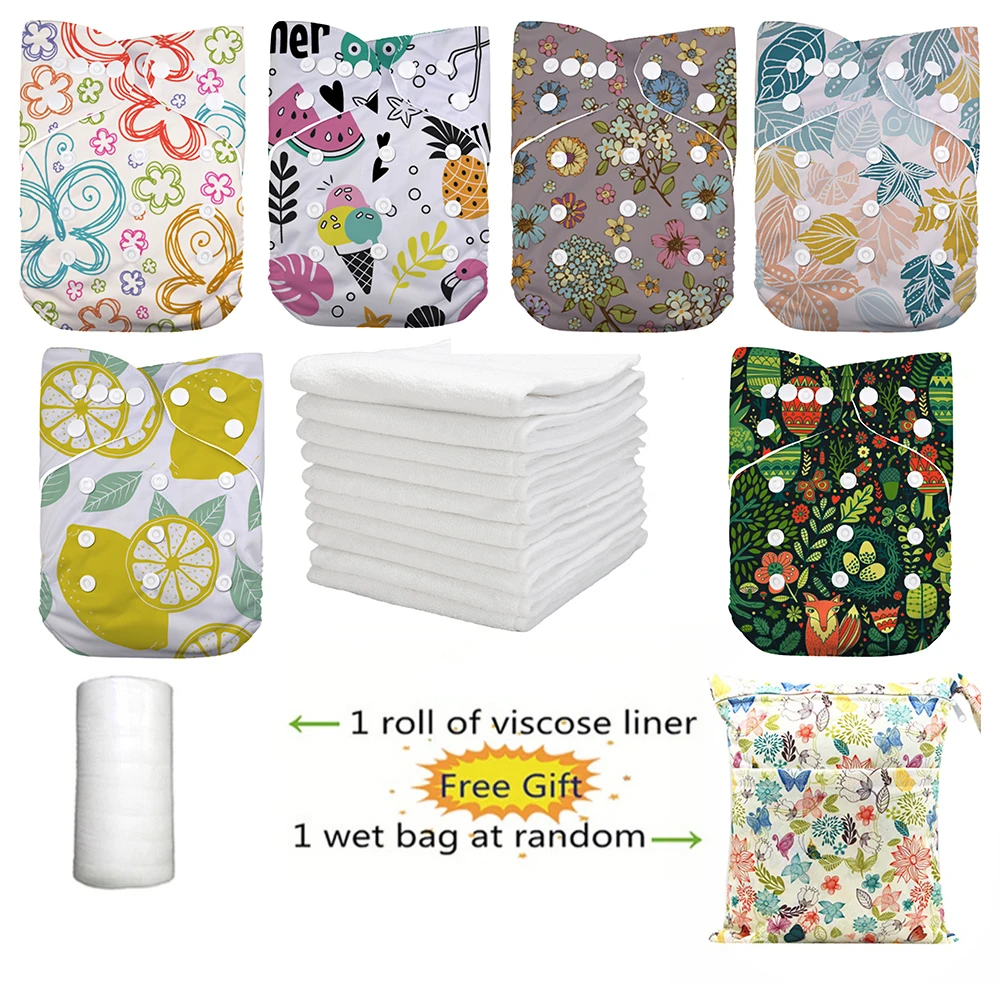 6 шт./упаковка многоразовые подгузники для мальчиков и девочек | Мать ребенок