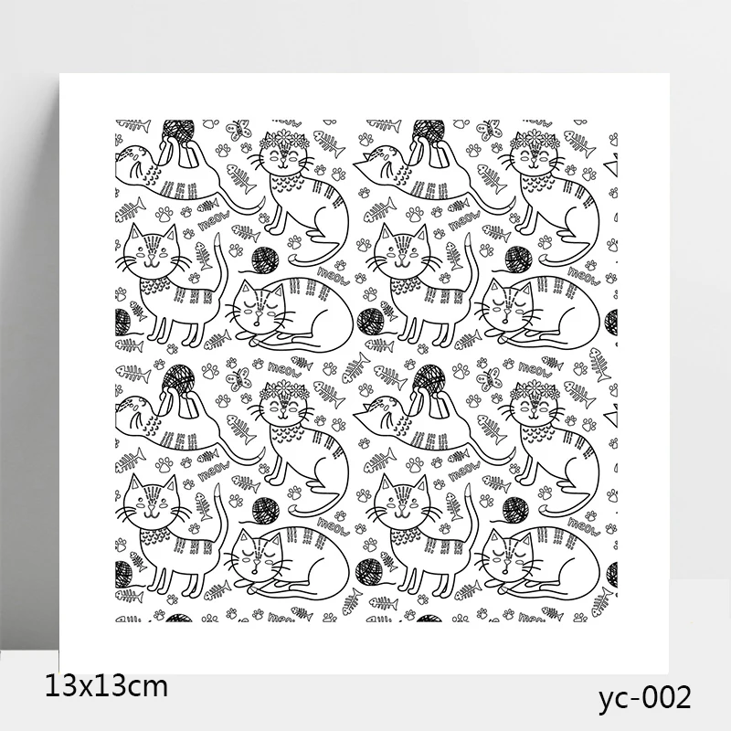 

AZSG cat Clear Stamps/Seals For DIY Scrapbooking/Card Making/Album Decorative Silicone Stamp Crafts