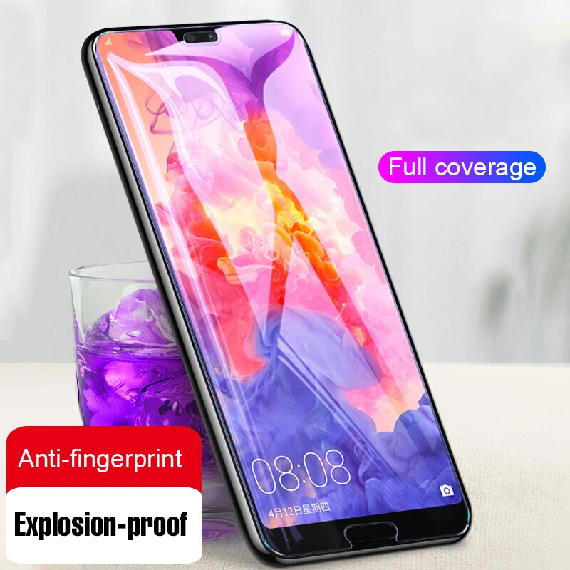 Защитное стекло для Huawei P20 Lite P30 Y6 2019 полное покрытие защита экрана Защитная