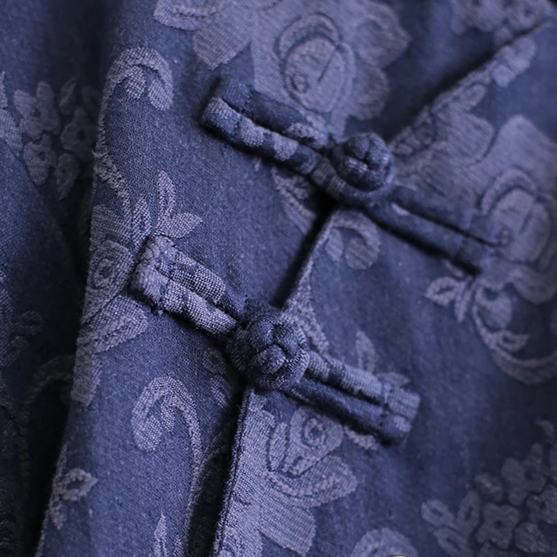 Johnature женское платье из хлопка и льна жаккардовое винтажное 2019 осеннее на