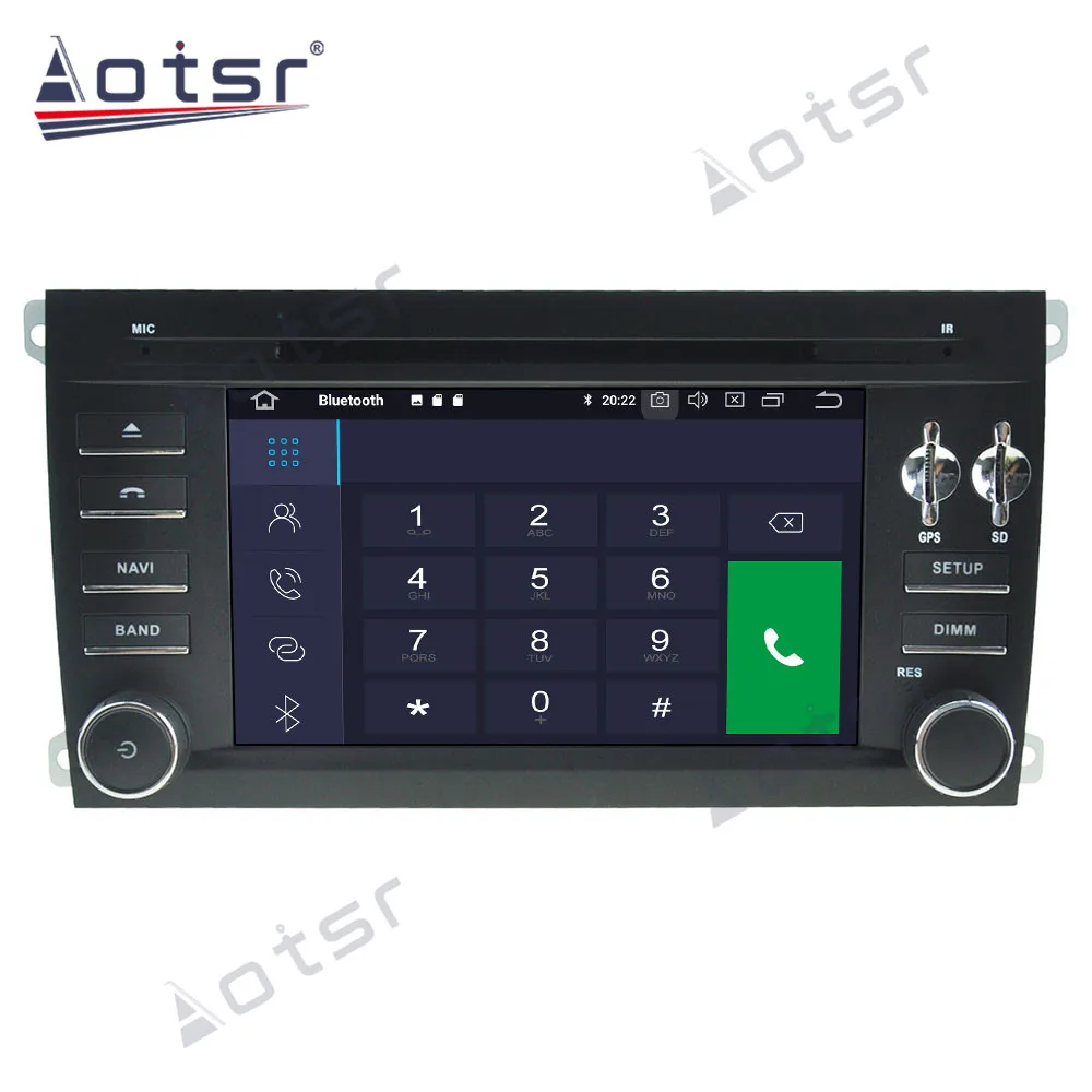 Автомобильное радио Aotsr Android 10 0 4 + 64 ГБ GPS-навигация DSP для Porsche Cayenne 2003-2010