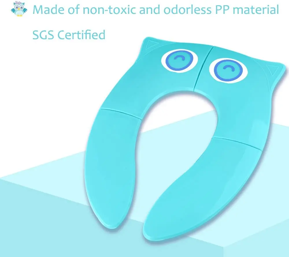 

Disposable Toilet Seat Covers Portable Potty Seat on Toilet Seat Toddler PP Material with Carry Bag and 10 Packs (blue)