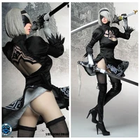 16 action figure doll cyborg black skirt yorha no 2 type b with seamless body 12 collectible figures plastic model toys gift