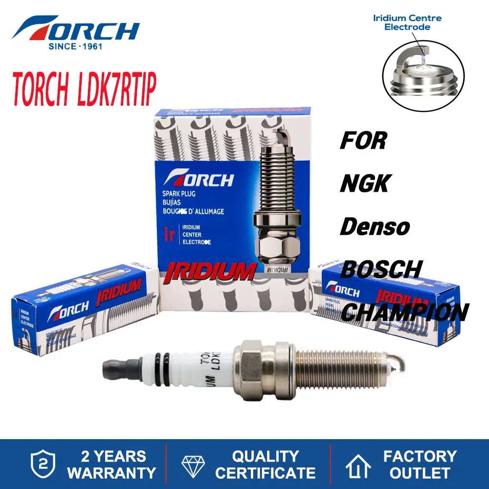 Spark Свеча зажигания Иридий-Платина TORCH LDK7RTIP подходит для чемпиона - Цена: 146.57