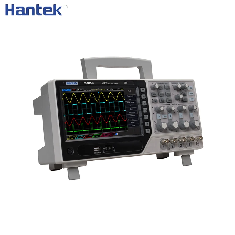 Hantek 80-250 МГц 1GSa/s 4-канальный USB цифровой осциллограф + EXT DVM Функция автоматического