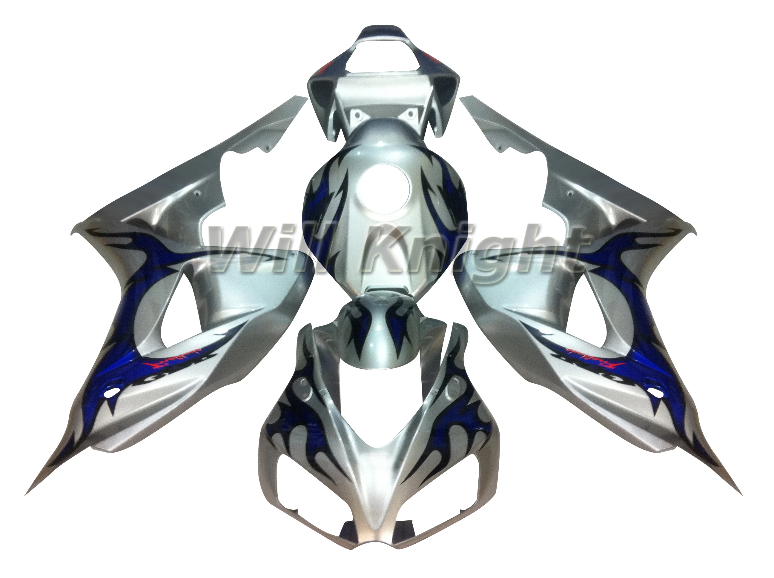 

Средства ухода за кожей обтекатель для HONDA CBR1000 RR 2006 2007 голубые зеркальные линзы в серебристой пламени инъекций наборы обтекателей кузова