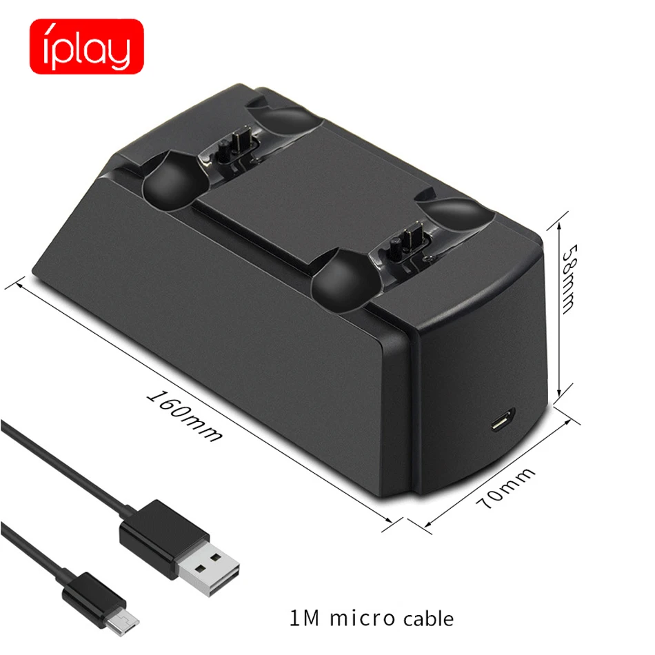 Dual Fast Charger For PS4 Controller USB Charging Station LED Indicator Dock for Sony Playstation4/PS4/PS4 Slim/PS4 Pro | Электроника