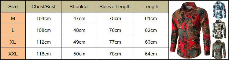 

Newest Fashion Mens Shirts Business Long Sleeve Slim Fit Tops Male Floral Shirt Men Basic Tops Casual Plus Size Shirts Camisas