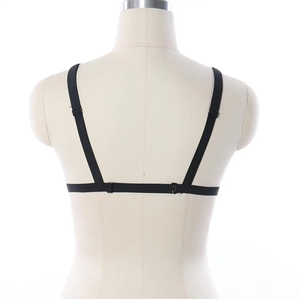 Женское бондажное белье черная портупея Goth Rave сексуальное нижнее в стиле панк
