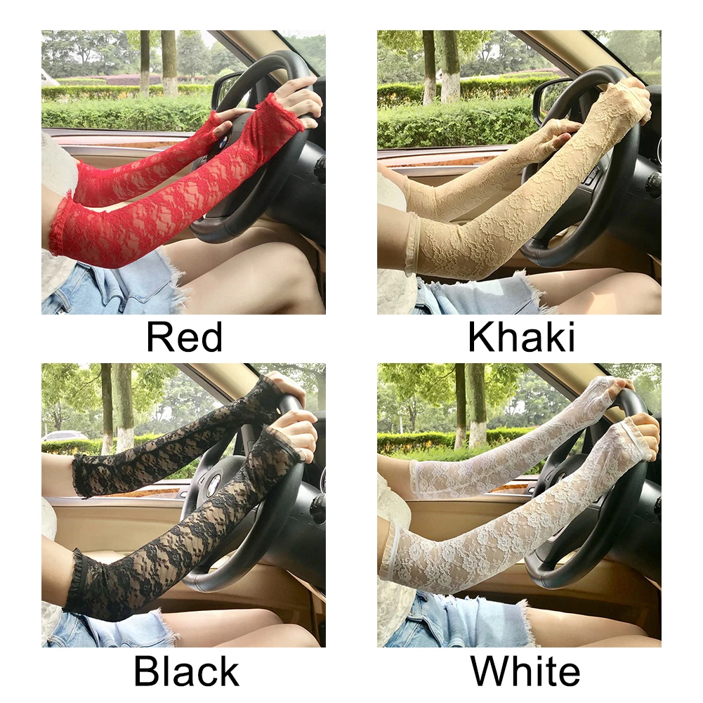 Кружева открытый летний невыгорающий сексуальный половинчатый палец женские