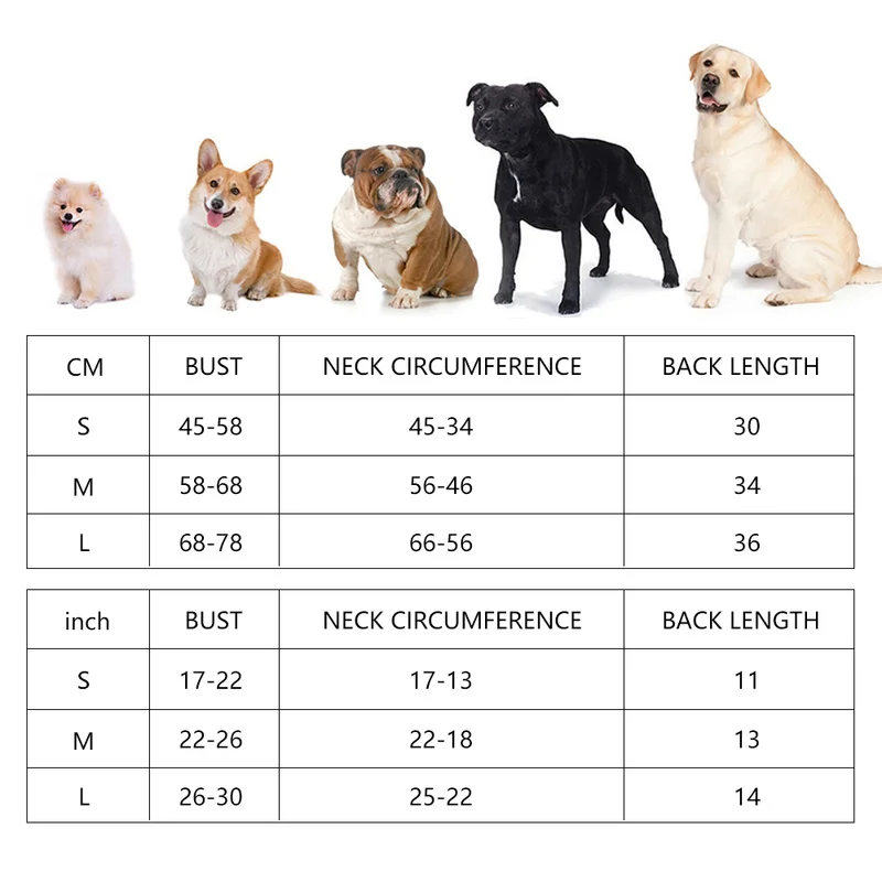 

Pet Dog Jacket Reflective Vest For Small Medium Large Dog Thunder Shirt Clothes Dog Anxiety Vest Pet Product S-L