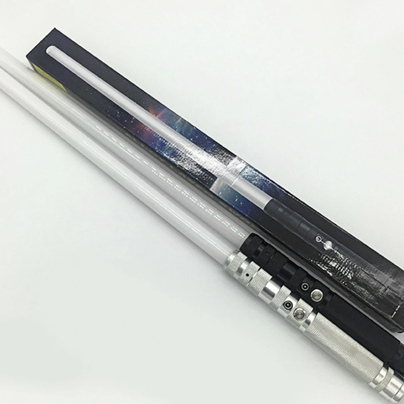 Световой меч тяжелая Боевая металлическая ручка RGB 7 цветов изменение звукового