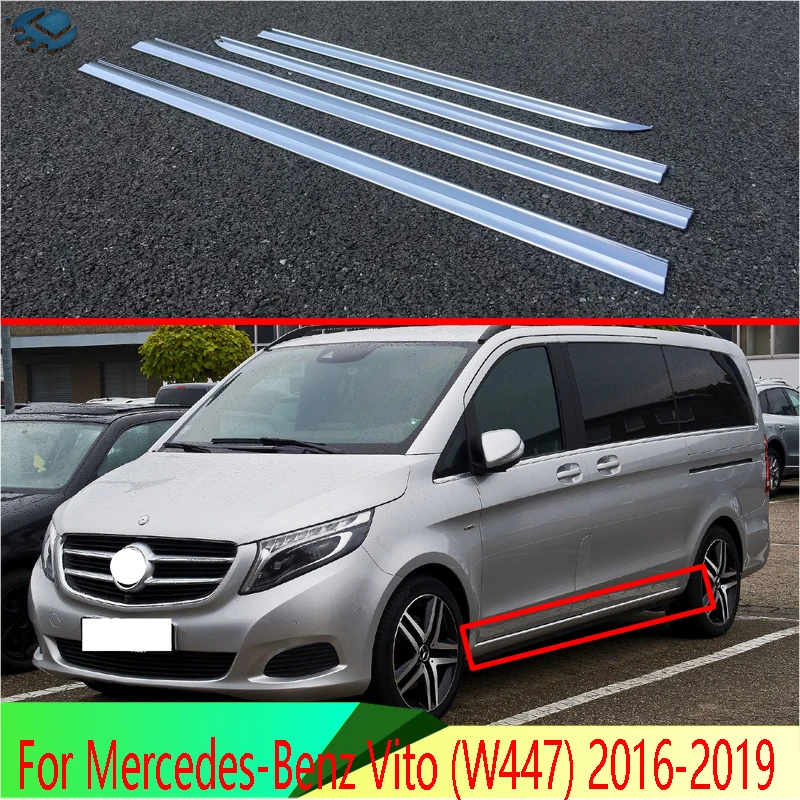 Для Mercedes-Benz Vito (W447) 2016-2019 2017 2018 2020 2021 автомобильные аксессуары ABS хромированная