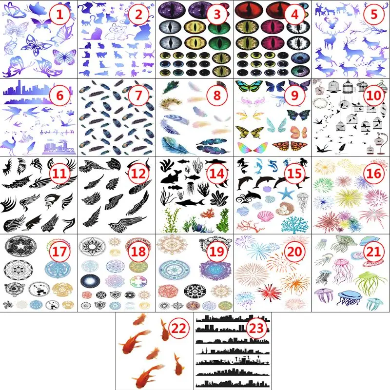 

3D Small Fish Butterfly Feather Handmade Three-dimensional DIY Crystal Epoxy Resin Jewelry Making Painting Filling