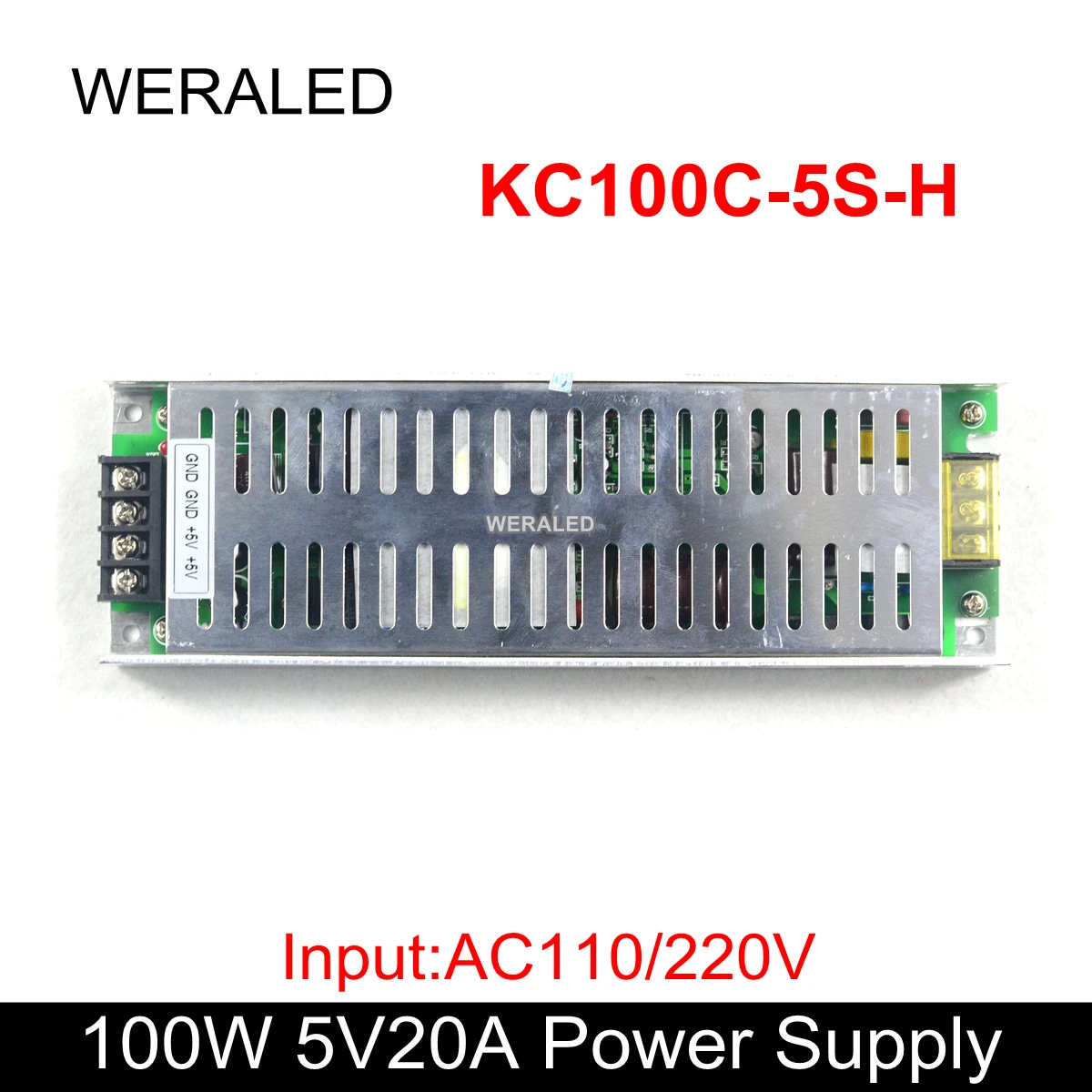 Заводская цена 5 в 20A 100 Вт светодиодный дисплей автомобиля источник питания Вход