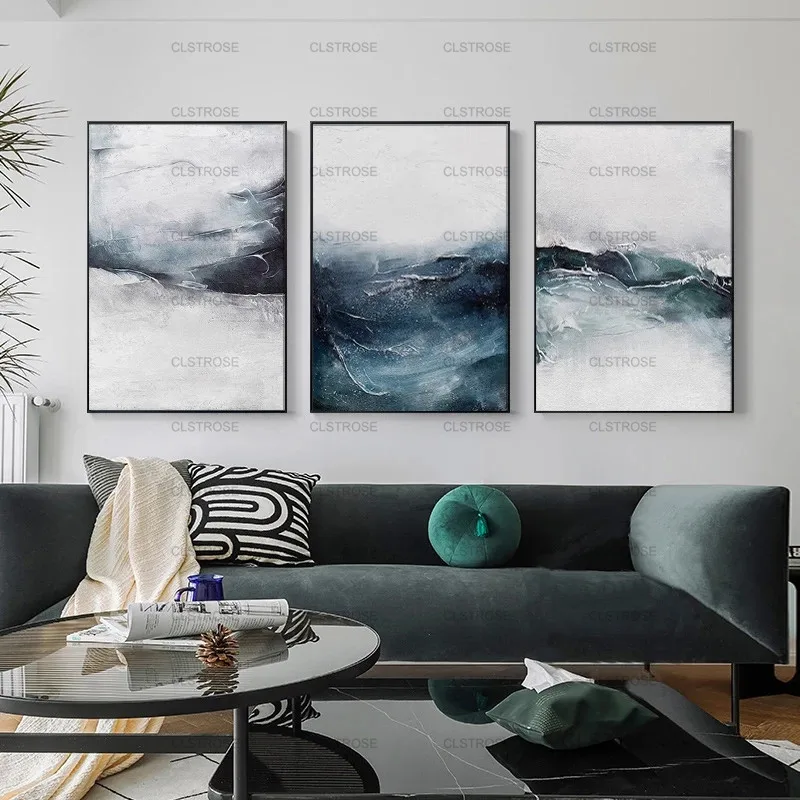 

Abstract Landscape Painting Seaside Poster Decoration Wall Art Decoration Art Home Decoration Canvas Painting Living Room