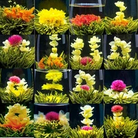 16 pieces flower tea 2021 different flower handmade blooming tea chinese flowering balls herbal crafts flowers gift packing