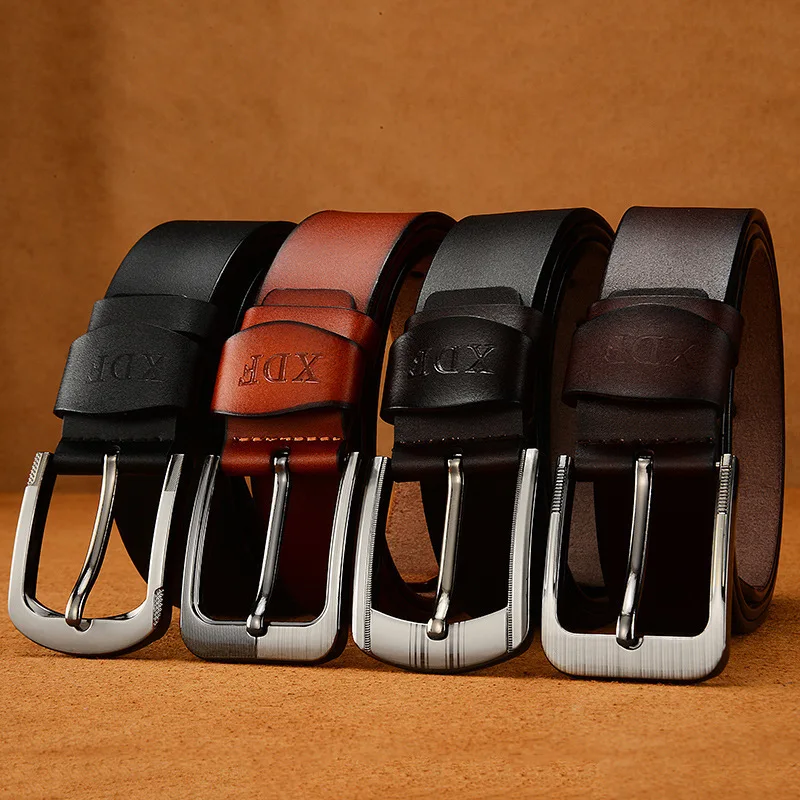 

ERIOHYJ Men's Genuine Leather Belt Fashion New Quality Alloy Buckle Business Casual Fashion Brand Belts For Men's Gift Dropship