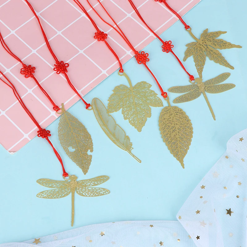 Декоративный металл маркер Золотой книги винтажный тутового кленового листа