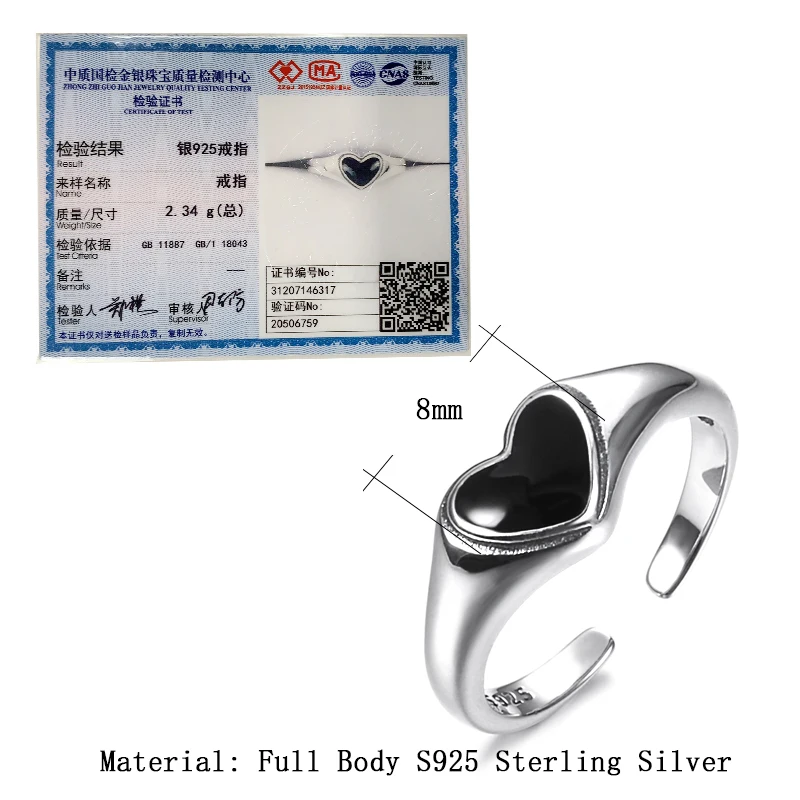 Кольцо из серебра 925 пробы с черной эмалью в винтажном стиле|jewelry making ring|ring beamjewelry