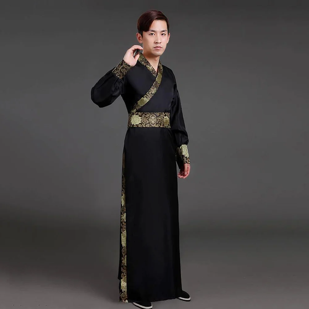 Комплект одежды ханьфу в китайском стиле для мужчин традиционная китайская