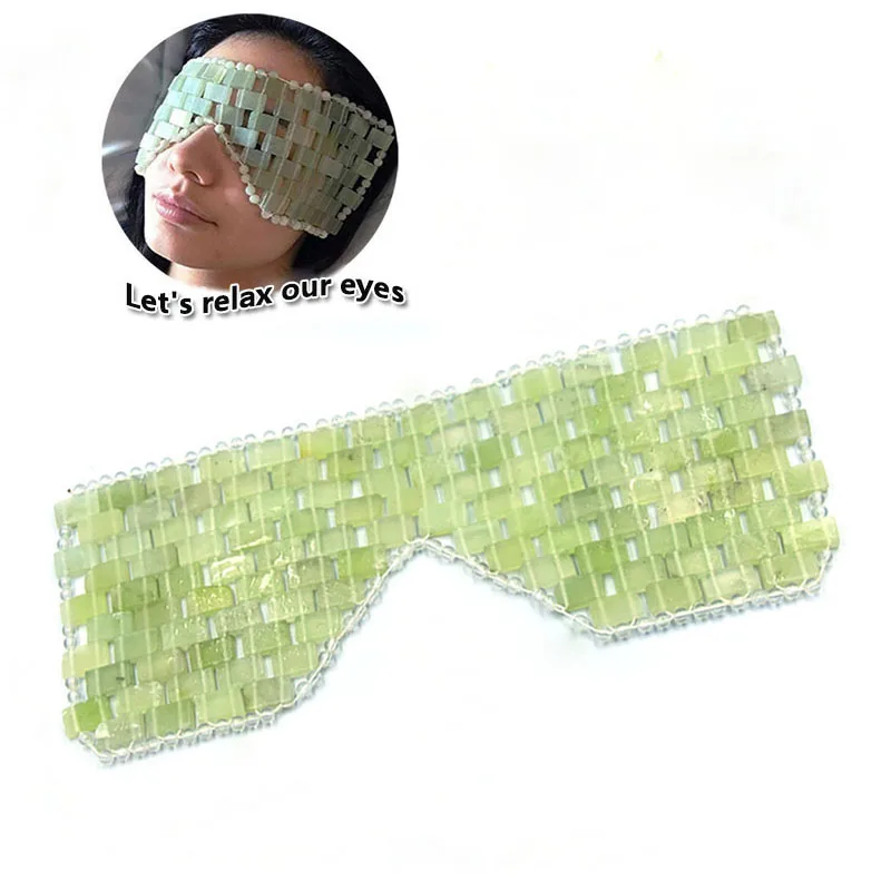 Новый нефритовый массажер для глаз натуральный массажный камень релаксации