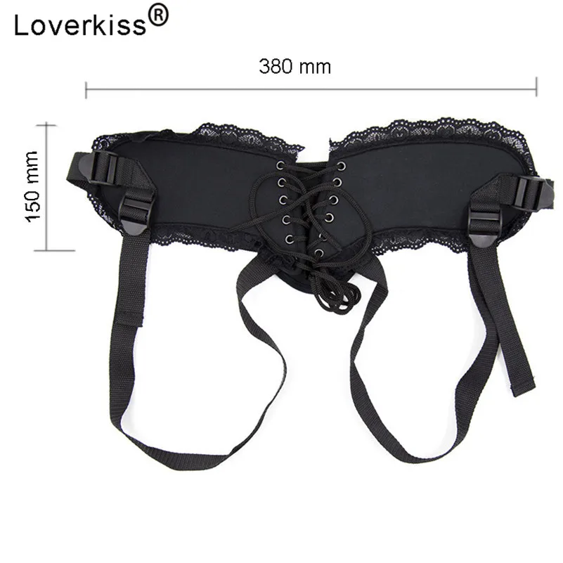 Loverkiss кружевной ремешок на фаллоимитатор бондаж страпон пенис брюки с