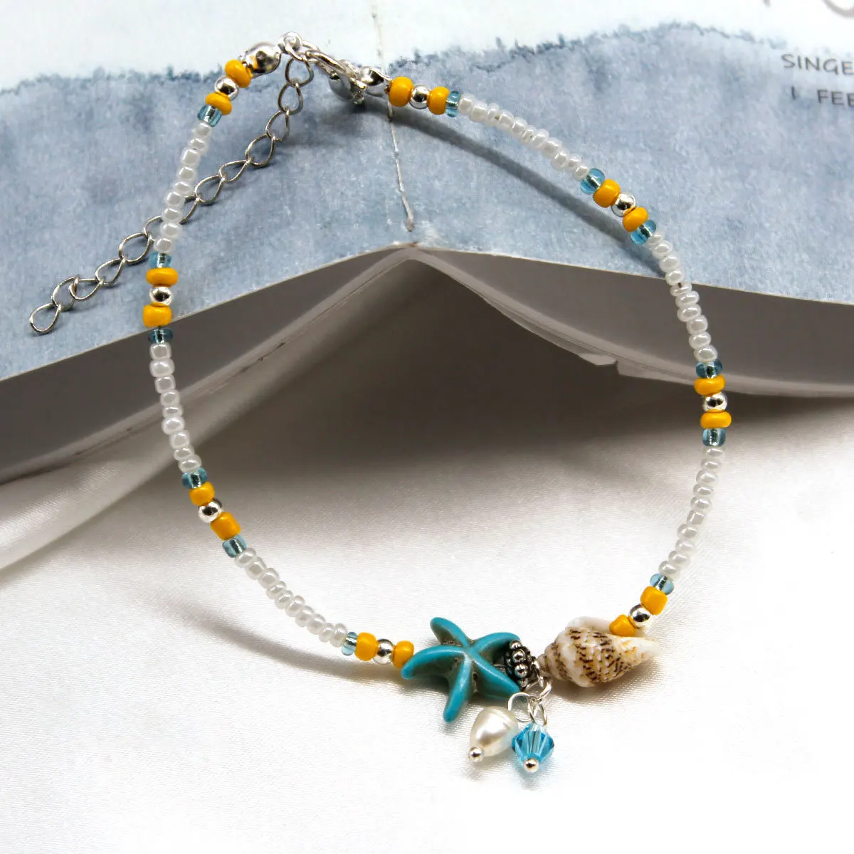 Fashion Conch Starfish Anklet Foot Chain Personality Beach Creative Ankle Bracelets for Women Jewelry|Анклеты| |