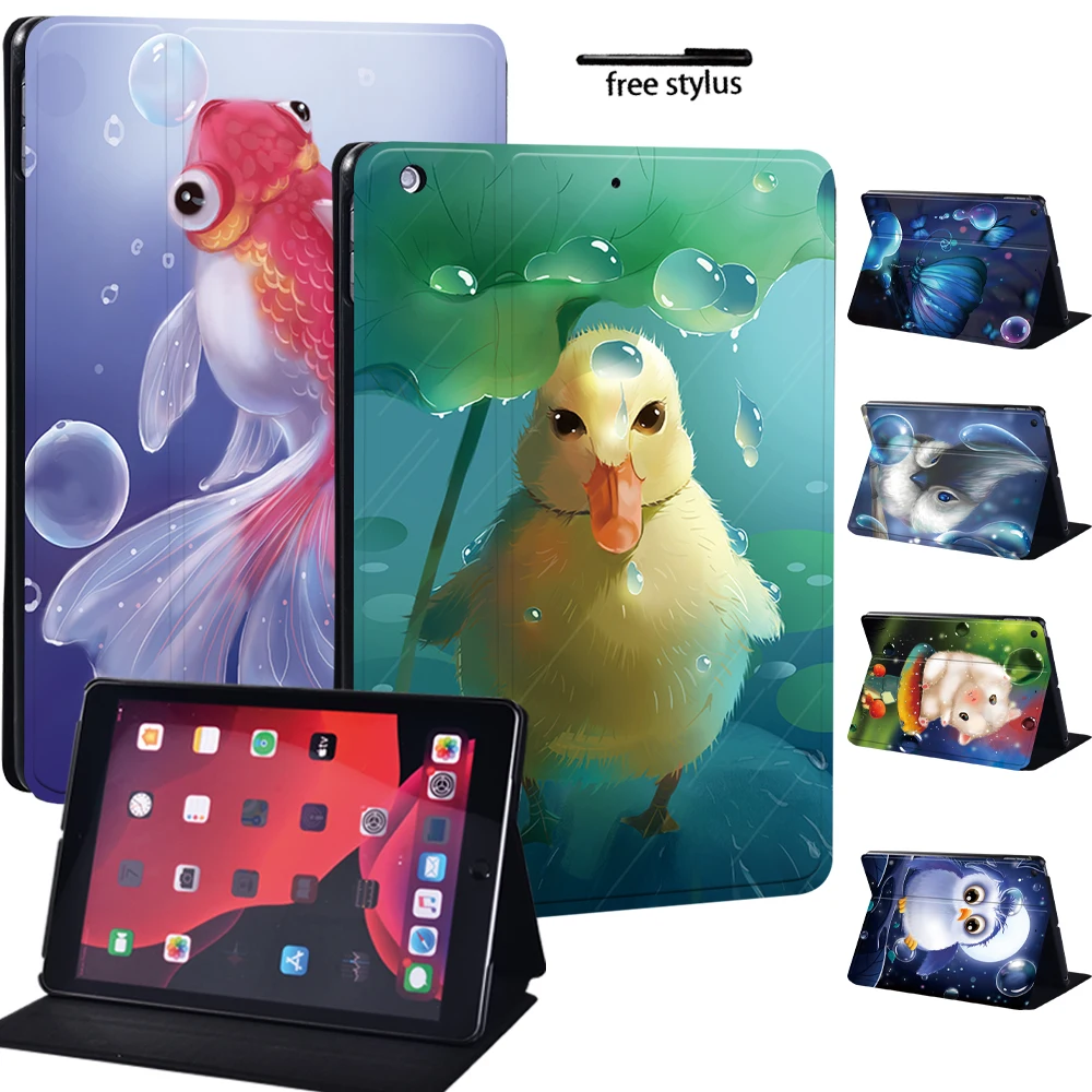 

Animal Series Tablet Case for Apple IPad 8th 2020 7th /6th 2018/5th 2017/ IPad 2 3 4/ Mini 1 2 3 4 5 PU Leather Protective Case