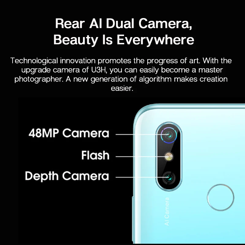 В наличии ELEPHONE U3H 8 Гб 256 Смартфон Helio P70 6 53 &quotFHD + 48MP двойная задняя камера 24MP