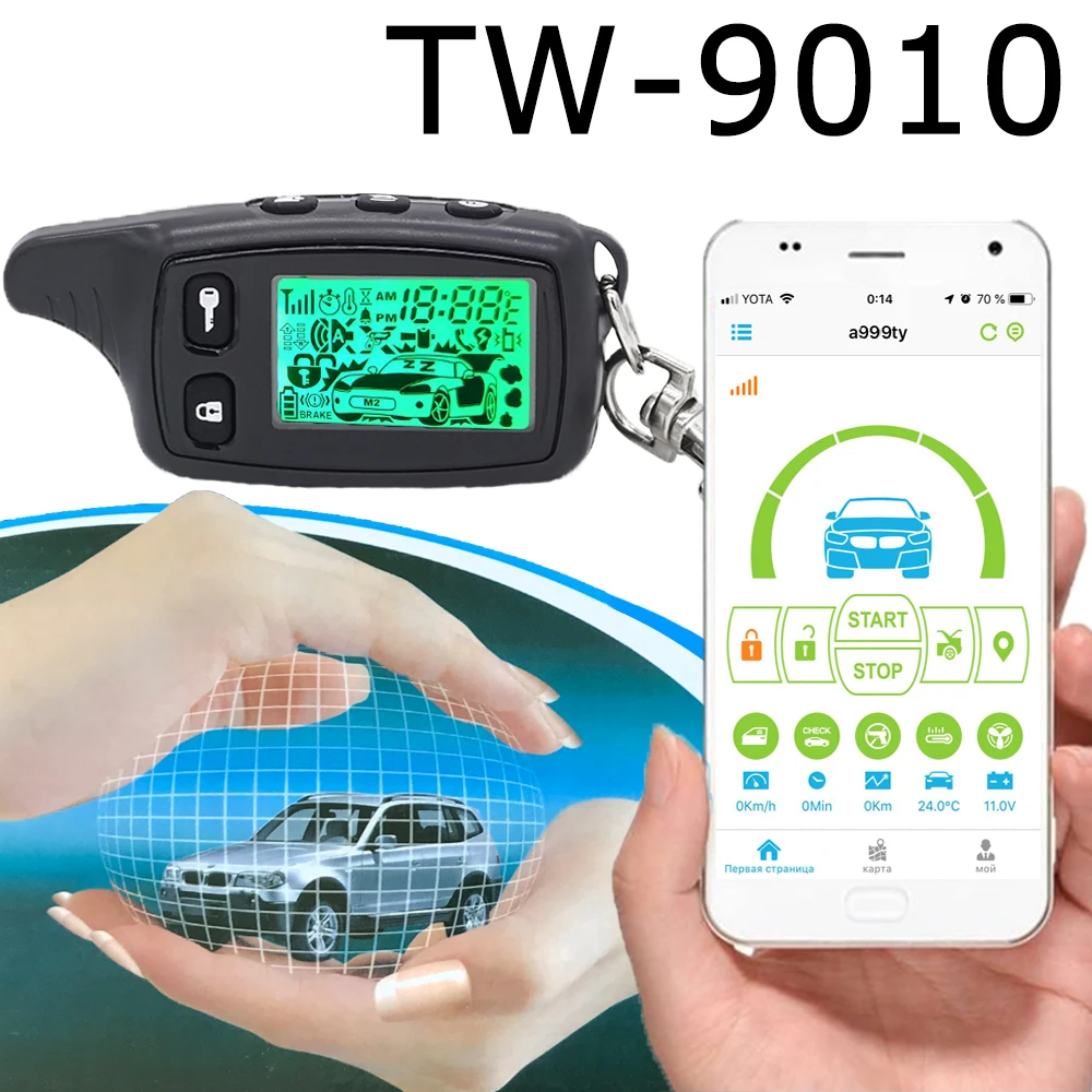 GSM GPS-трекер мобильный телефон двусторонняя автомобильная система сигнализации TW