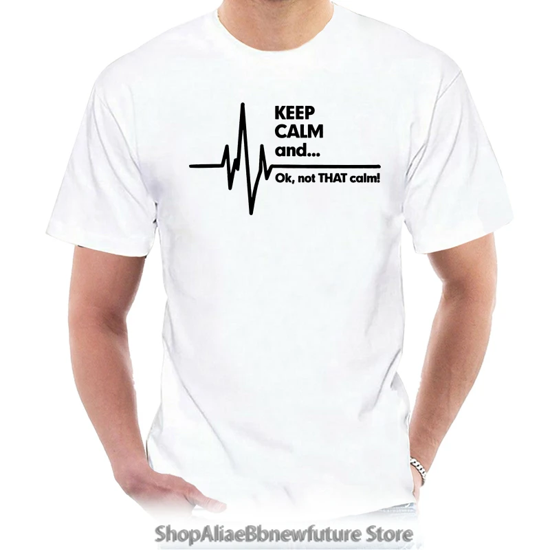 

T Shirt Keep Calm Ekg Ems Paramedic T-Shirt men Man Round Neck Humor Sunlight Camiseta Shirt Big Size Xxxl Funky Hiphop 5661Y