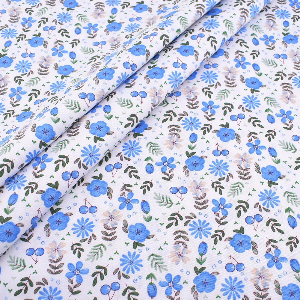 Chainho 8 шт./лот серая Цветочная серия набивная саржевая хлопковая ткань Лоскутная