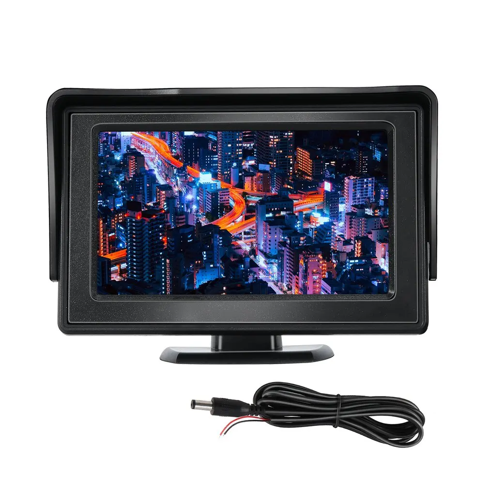 Классический стиль 4 3 TFT lcd автомобильные мониторы заднего вида для DVD gps камера