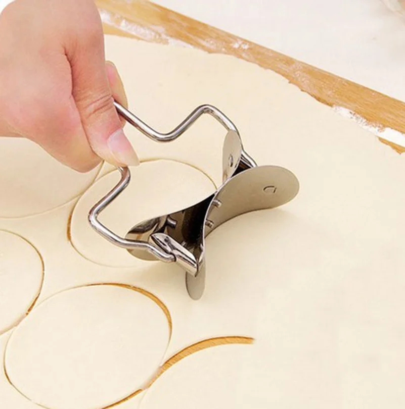 

Stainless Steel Dough Press Dumpling Maker Mould Pie Ravioli Cooking Pastry Tools Circle Dumpling Cutter Making Machine +B