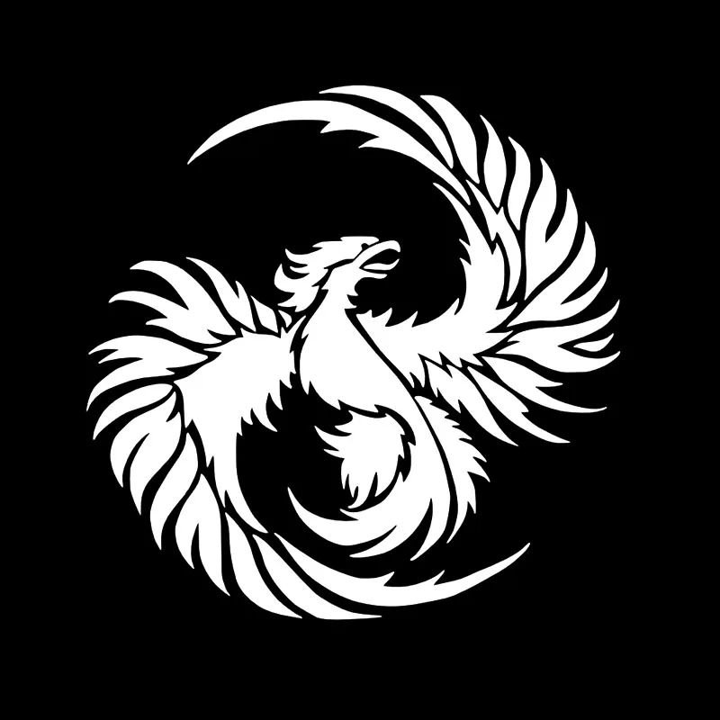 Модная Автомобильная наклейка Volkrays аксессуары в виде феникса Светоотражающие