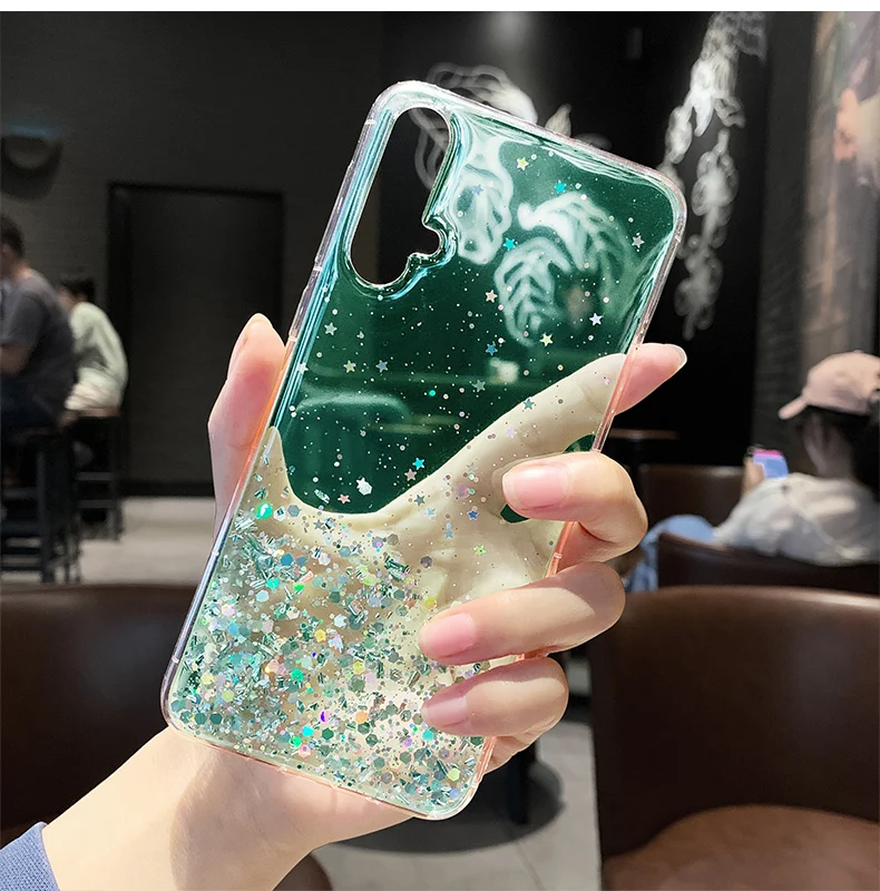 Чехол для Huawei Honor 20 Pro 20s Lite 10 10i V20 9X 9A 9C 9S 8X 8A 8C 8S 7A 7X 7C ТПУ с блестками и звездами |