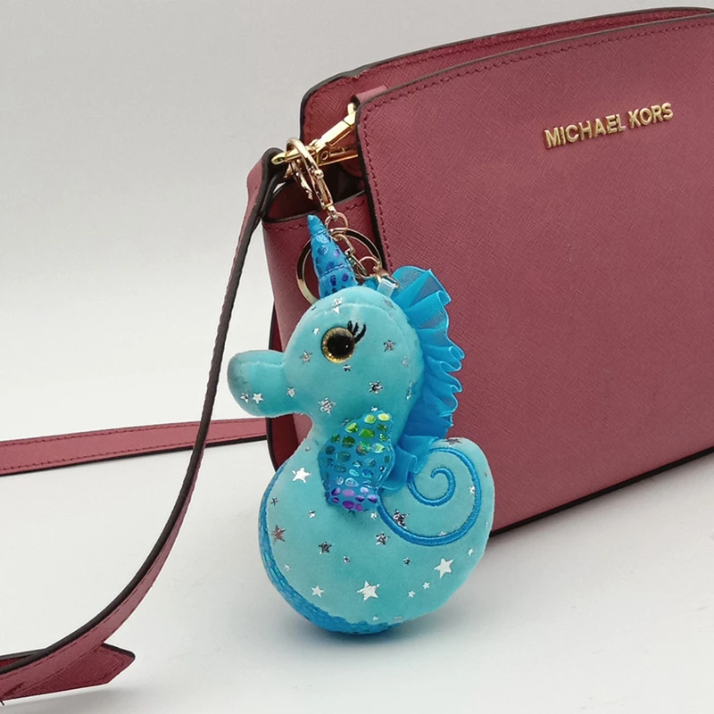 Милая пушистая Морская звезда морской конек плюшевая игрушка брелок мультфильм