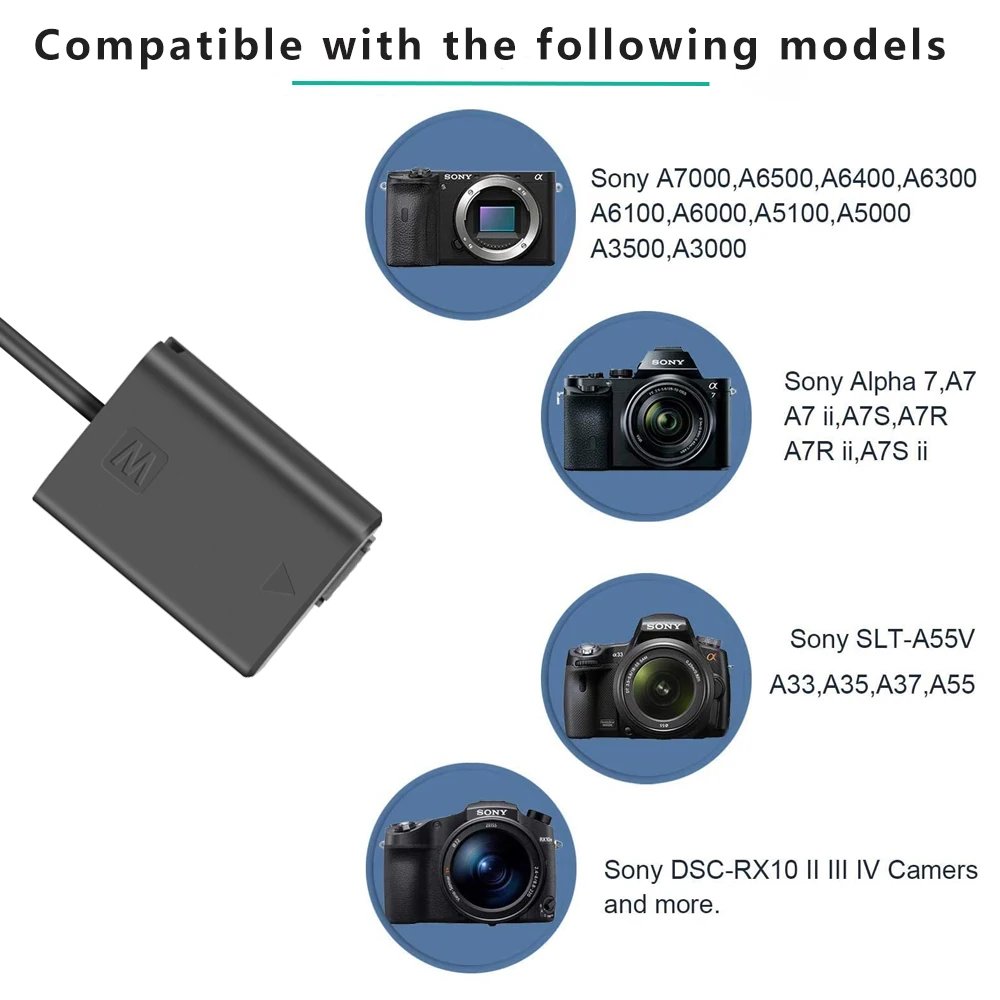 Фото Адаптер питания для Sony a7S a7k a7II a7R a7RII a6300 a3000 a5000 a5100 a6000 №5