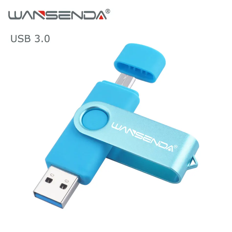 

Original WANSENDA OTG USB Flash Drive USB 3.0 Pen Drive 8GB 16GB 32GB 64GB 128GB 256GB Pendrive Dual Drive OTG Micro USB Stick