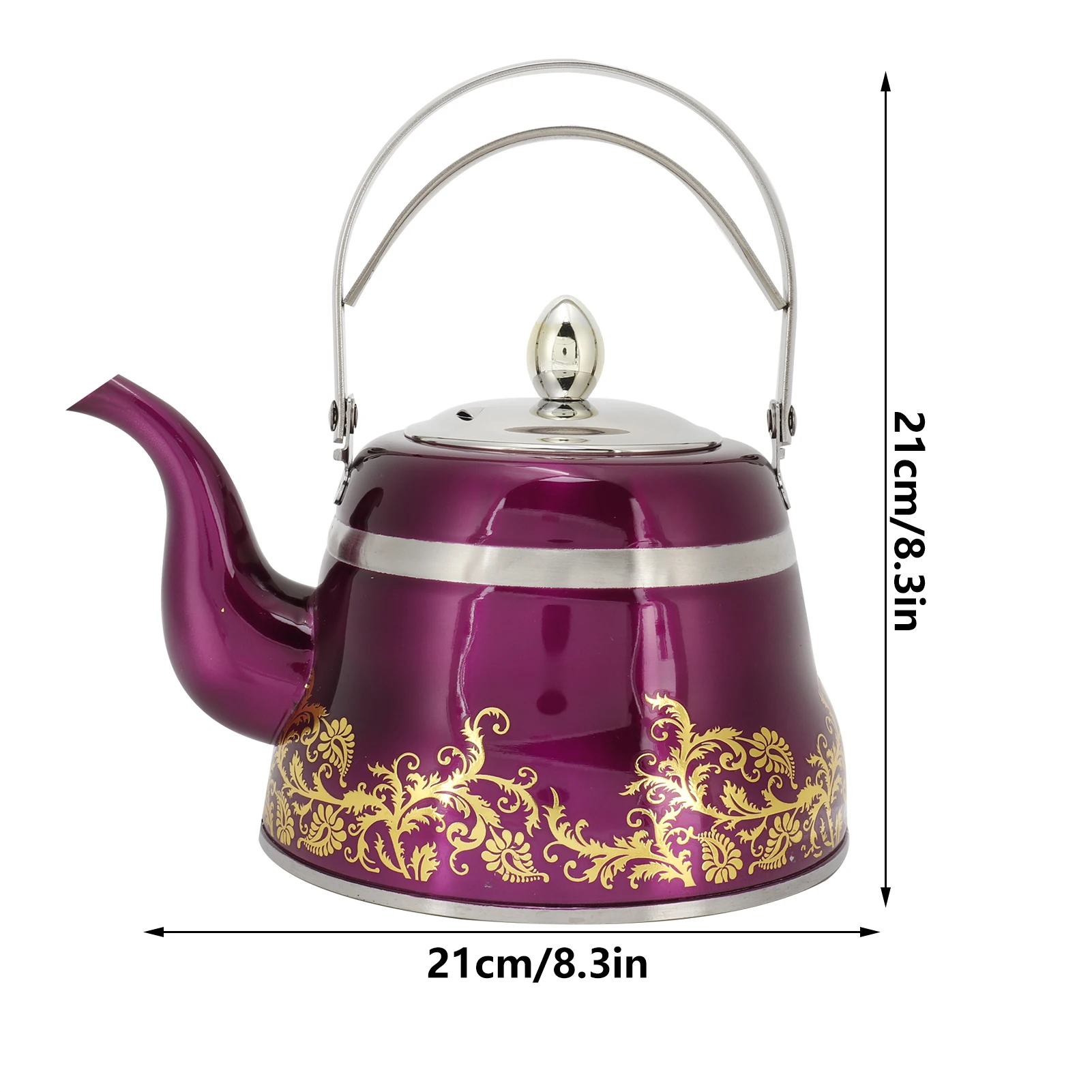 Стеклянный чайник чайники 1.5L классическом римском чай Кофе воды Кухня аксессуар