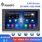 Автомагнитола Podofo, 2 din, Android 9,1, GPS, мультимедийный плеер