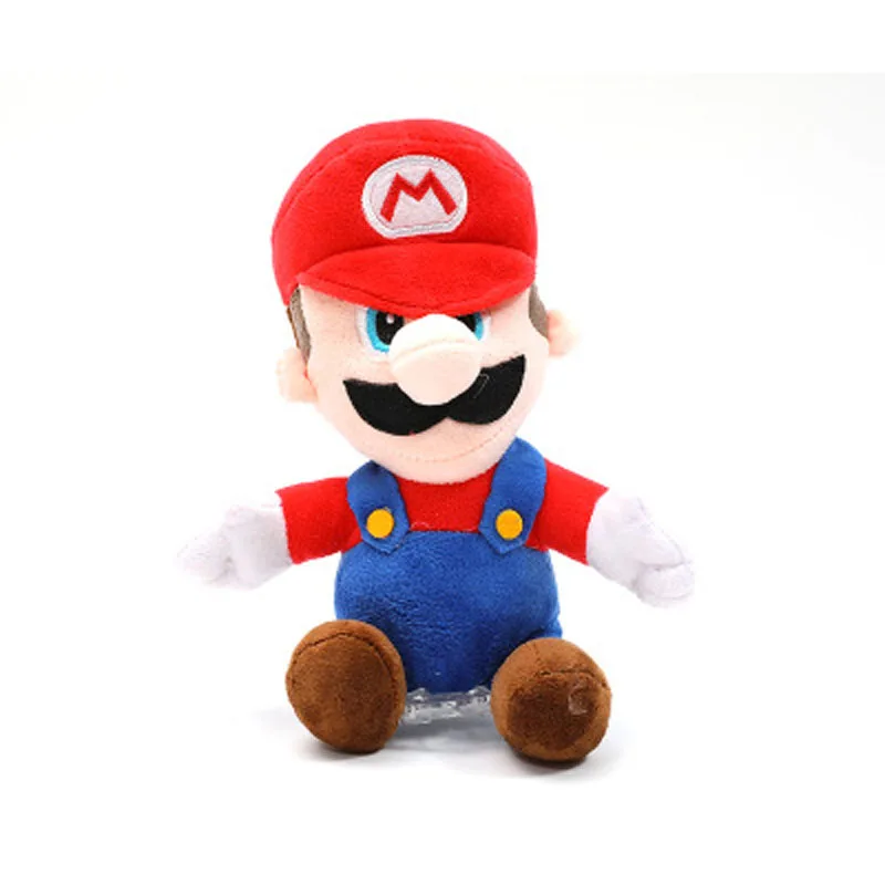 28cm mario bros История Шериф Вуди Базз Марио Брос Лайтер автомобиль плюшевые игрушки Супермен Человек Паук снаружи повесить игрушки авто аксессуары украшение автомобиля - Цвет: 28cm mario bros