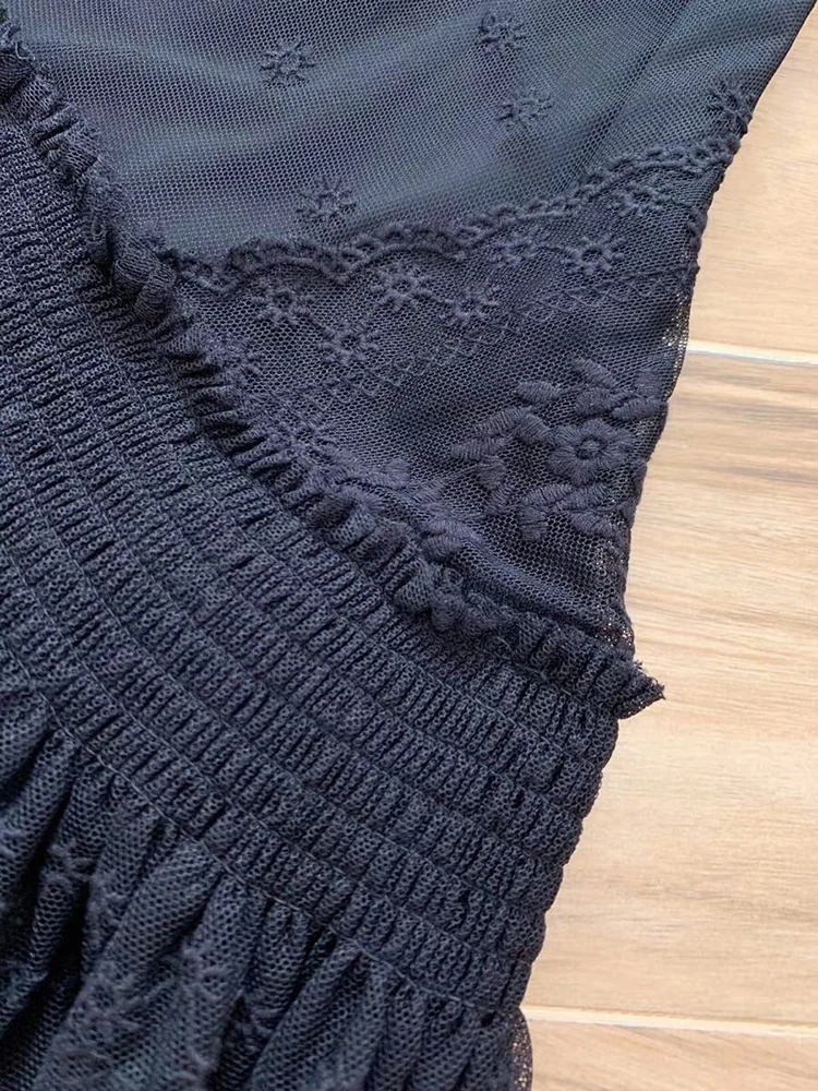 Подиумные Boho Woemn's Mesh Мини платья изысканное необычное платье для вечеринки с вышивкой