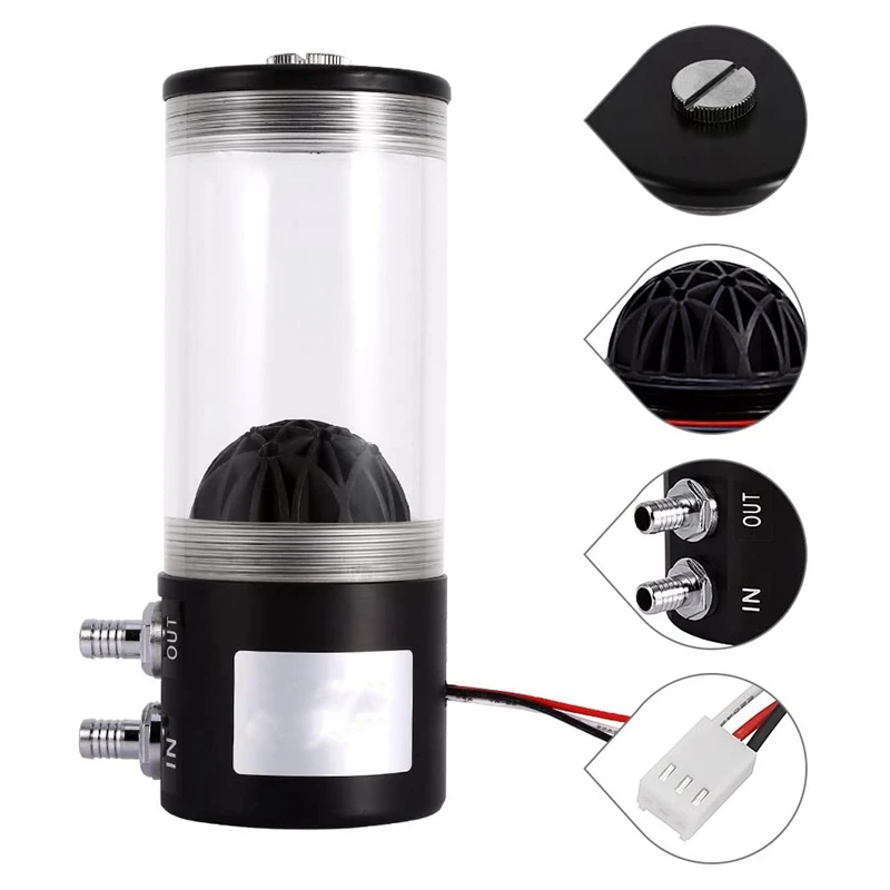 500L/H DC12V 10W CPU Cooling Heat Exchanger Water Pump Tank CO2 Cooler | Компьютеры и офис