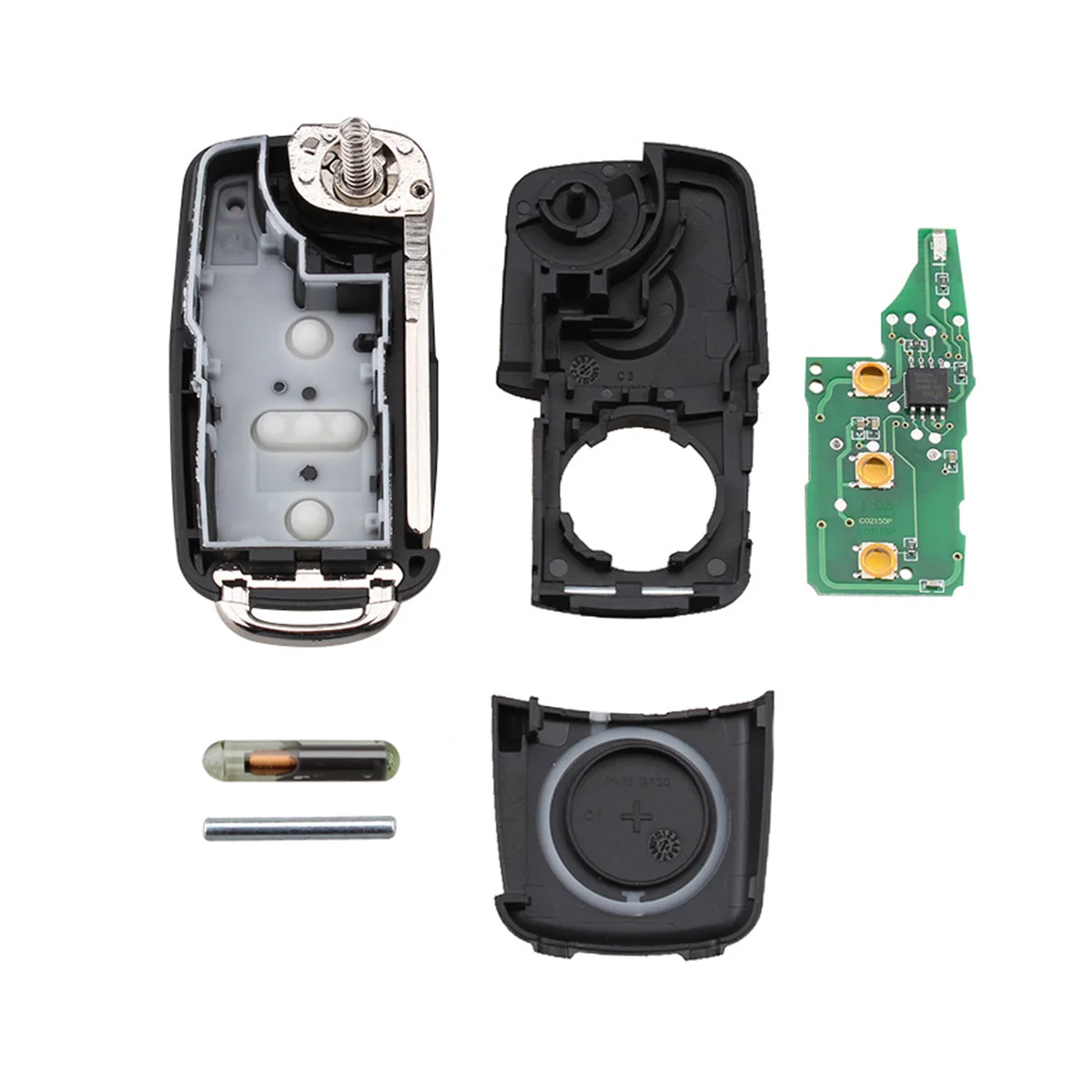 3 Buttons Car Remote Key Auto Replacement Parts for VW/VOLKSWAGEN Beetle/Caddy/Eos/Golf/Jetta/Polo/Scirocco/Tiguan/Touran/UP