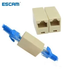 ESCAM 10 шт. RJ45 Cat5 8P8C разъем соединитель муфта для расширения широкополосной сети Ethernet LAN кабель Joiner удлинитель Разъем