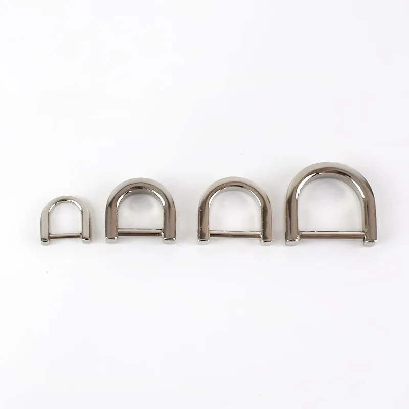 Silver Meetee, 5 шт., 1-2 см, d-образное металлическое кольцо, пряжки для сумки, кошелька, ремень, висячая пряжка, шитье, ручная работа, кнопки, аксессуары, H6-3 - Цвет: Silver