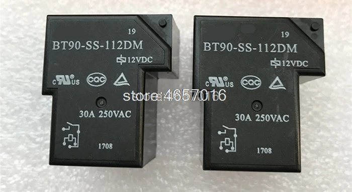 

5pcs/lot Relay AFE BT90-SS-112DM T90-1A-12V-4P-30A 4-pin